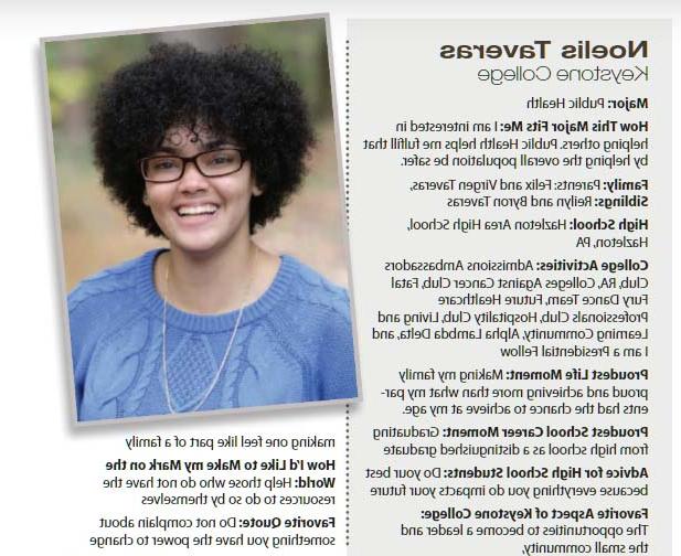 Keystone student Noelis Taveras featured in Happenings Magazine